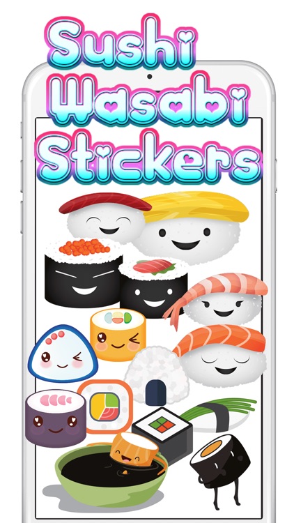 Sushi Wasabi Stickers - Yummy!
