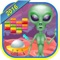 Help the alien get home by breaking all the bricks in his way