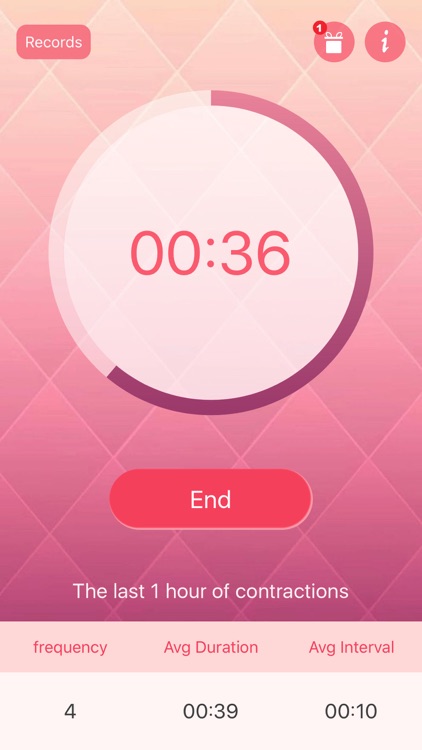 uterine contractions recorder Pro - Labor Timer