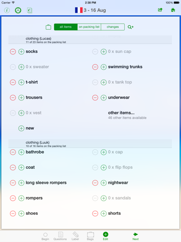 GetPacked: packing list Travel Packing List Save Time
