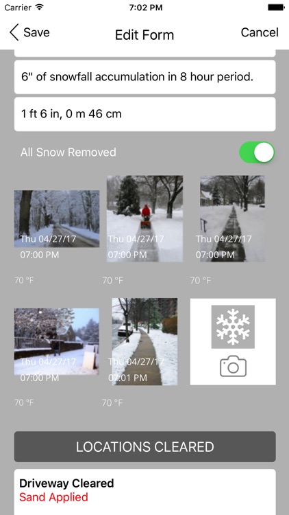 Snow Removal App