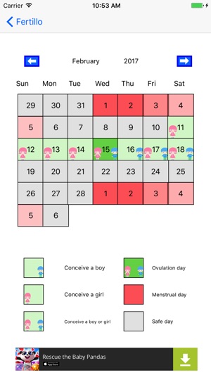 Fertillo - Ovulation Calculator & Fertil