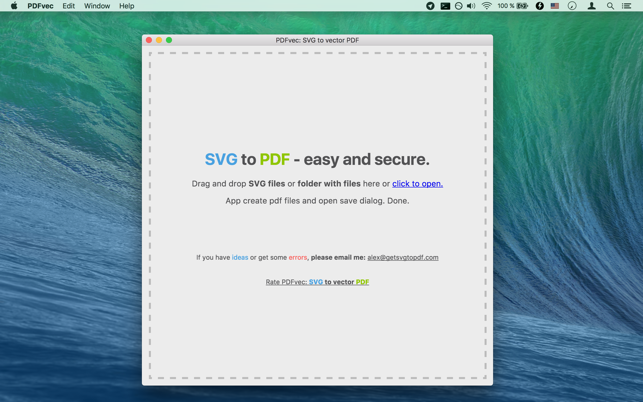 PDFvec: SVG to vector PDF converter