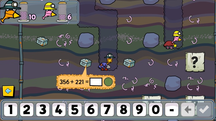 Miner Birds - Addition and Subtraction screenshot-4