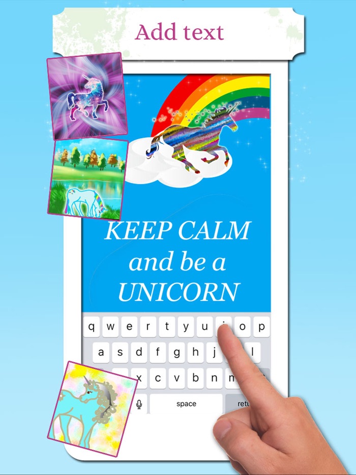 Unicorn Wallpaper Maker – Add your own text