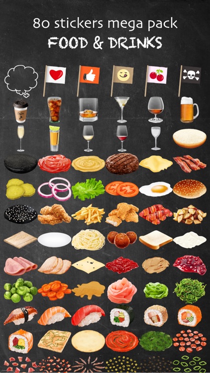 FOODNADO: Fun texting - Burger Pizza Sushi Drinks screenshot-3