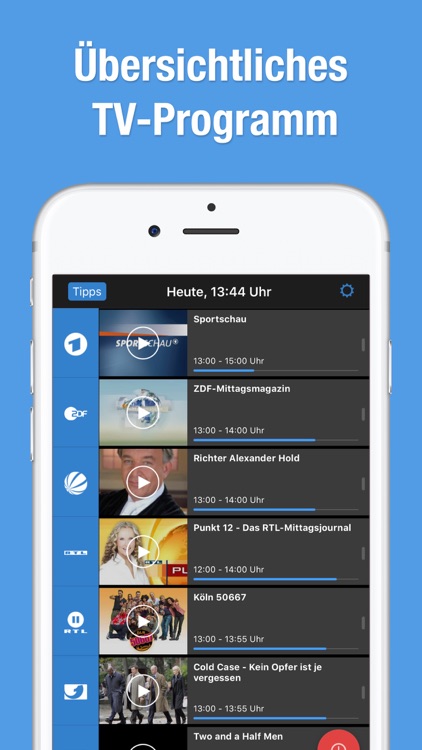 TV-App Live-Fernsehen Programm & Livestream TV.de