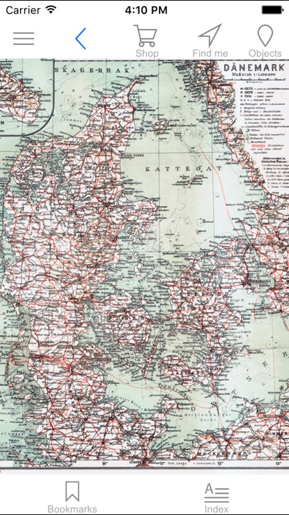 Denmark (1929). Historical map.