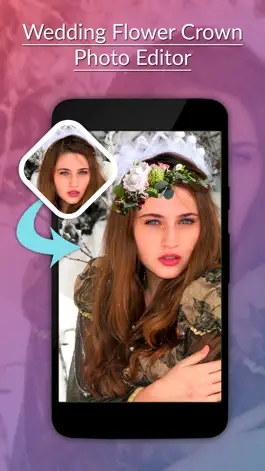 Game screenshot Wedding Flower Crown Photo Editor - Crown Stickers mod apk