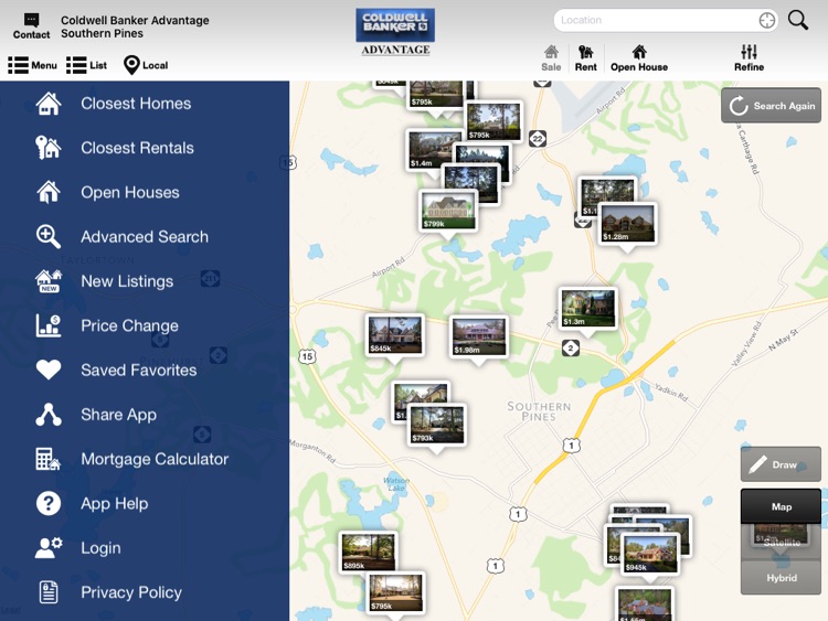 Moore County Homes for Sale for iPad