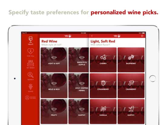 Hello Vino - Wine Recommendations, Label Scanner and Ratings Guide screenshot