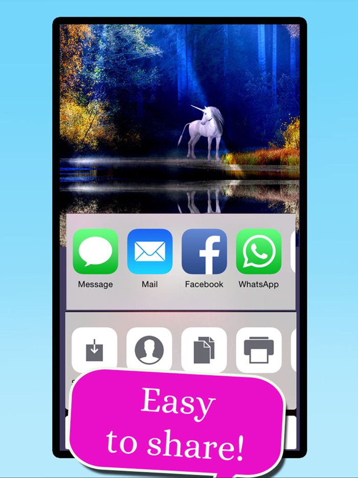 Unicorn Wallpaper Maker – Add your own text