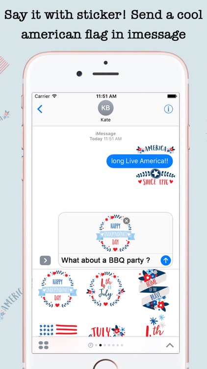 Animated 4th Of July Stickers For iMessage screenshot-2