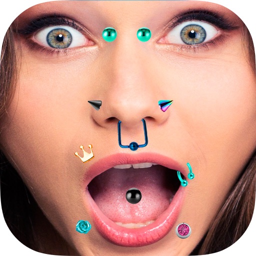 Piercing Photo Editor - Stickers and Beauty Salon iOS App