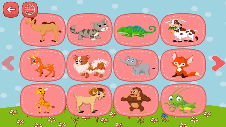 English Animal Zoo Puzzles - ABC First Words