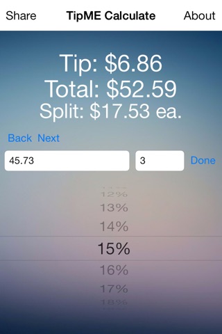 TipME Calculate screenshot 3