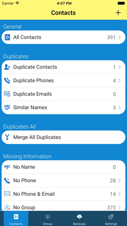 Contacts Backup-delete & merge duplicate contacts