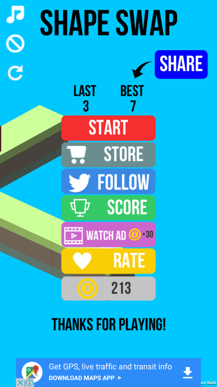 Shape Swap - Endless Running