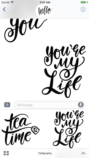 Hello Calligraphy! Stickers for iMessage(圖4)-速報App