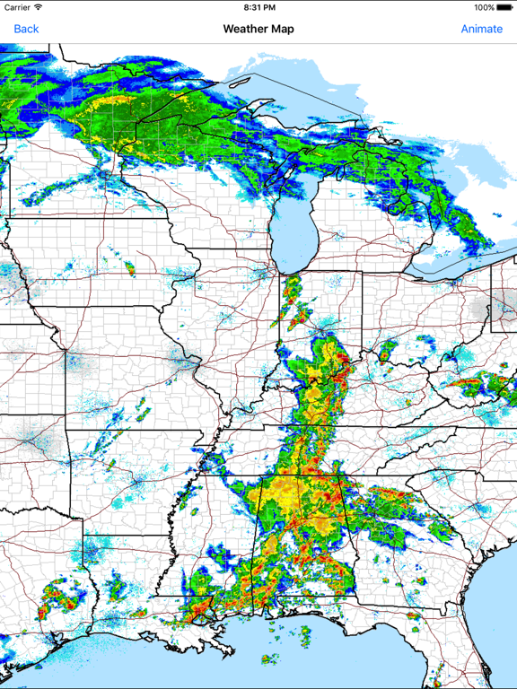 NOAA Weather Alerts & Hi-Def Radar Severe Pushのおすすめ画像1