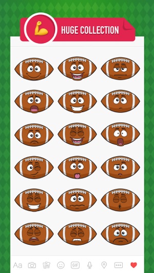 FootballMoji - American football emoji & stickers(圖2)-速報App