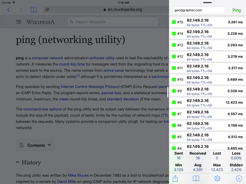 Ping - network utility screenshot 2