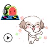 Animated Dancing Dog and Funny Watermelon Stickers