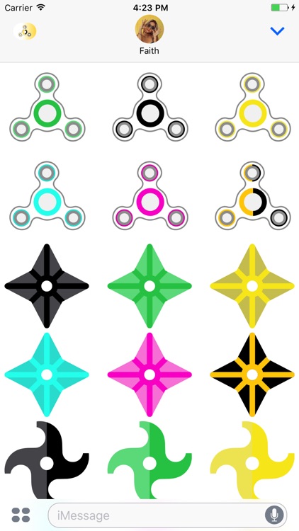 Fidget Spinner: Stickers and Emoji Keyboard