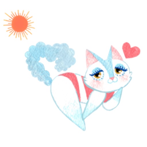 Bikini Cat Sticker