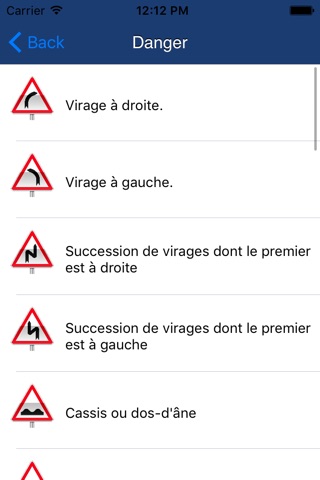 Panneaux routiers France screenshot 3