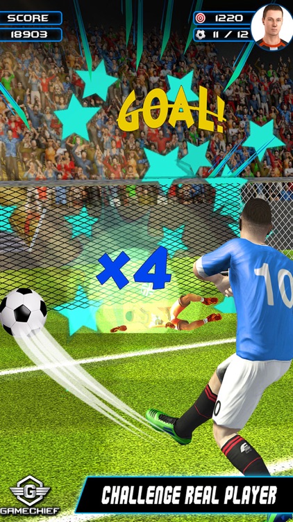 Flick Football – Soccer Goal Shootouts Pro screenshot-3