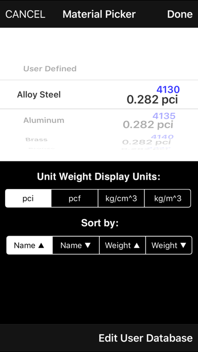 META Calculator: Geometry, Mechanics, Volume, Weight & Surfaces Screenshot 4