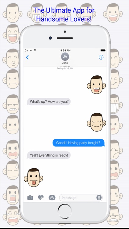 Handsome Guy Emoji - Handsome Guy Emojis Keyboard