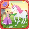 Princess And Pink horse Jigsaw Puzzles Games