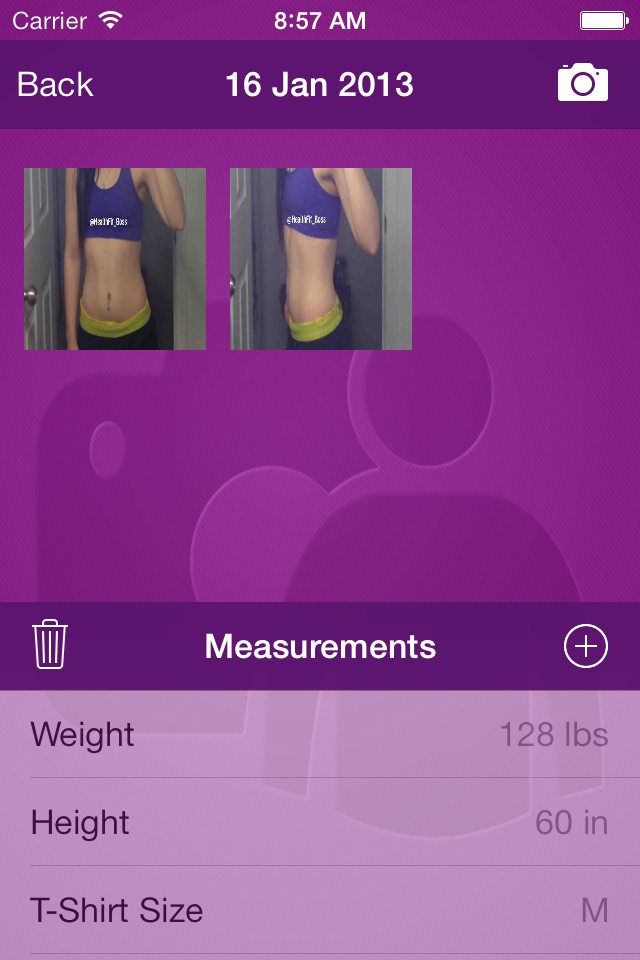 SnapTrack - Selfie body change progress tracking screenshot 3