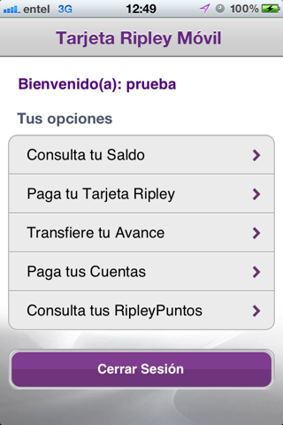 Tarjeta Ripley Móvil screenshot 3