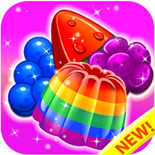 Jelly Crush Mania - King of Sweets Match 3 Games Icon