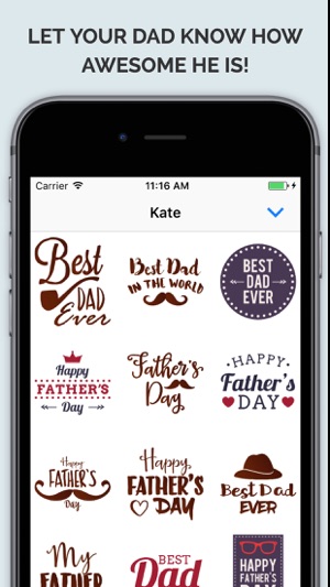 Fathers Day Fatherly Stickers(圖3)-速報App