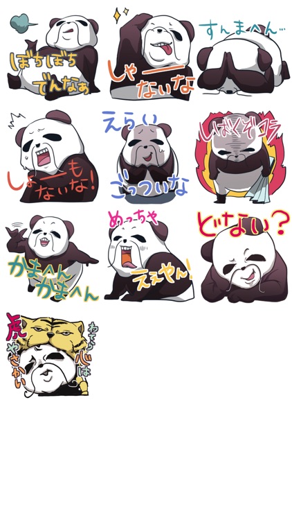 A big Japanese city, Panda who speaks the dialect