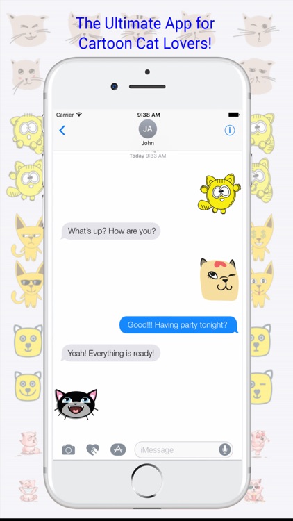 Cartoon Cat Emoji - Cat Character Emoji Keyboard