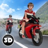 Crazy Kids Motorcycle Highway Race