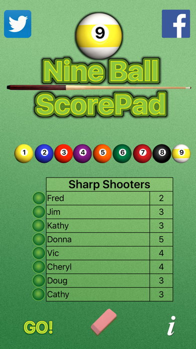 Nine Ball ScorePad screenshot 3