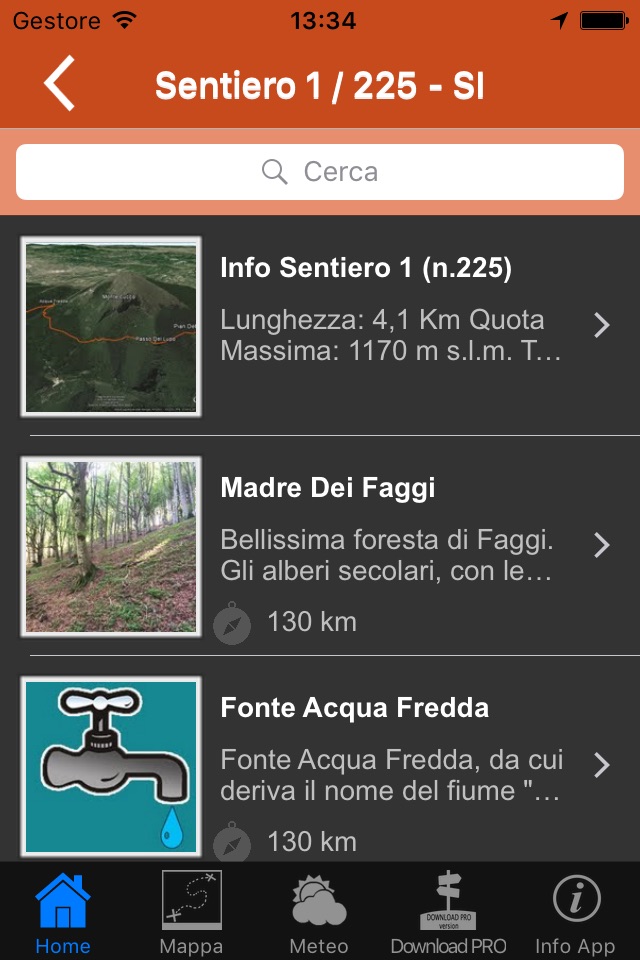 Monte Cucco Trekking Lite screenshot 2