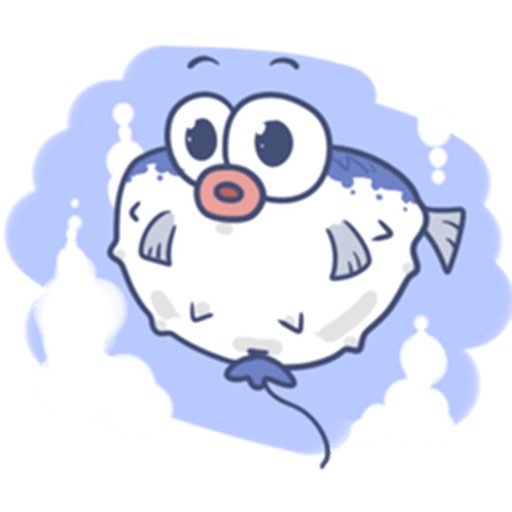 Cute Blowfish Sticker