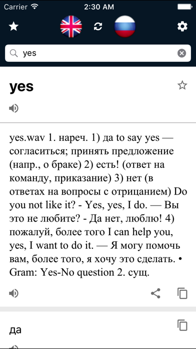 Russian English Dictionary screenshot 2