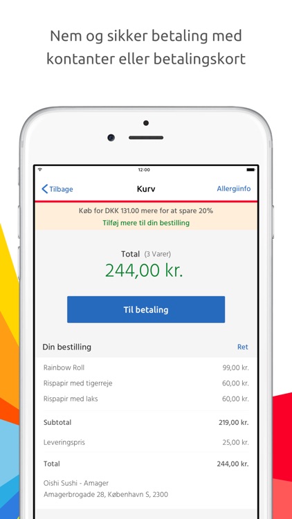 Just Eat – Bestil Take Away nemt og hurtig screenshot-4
