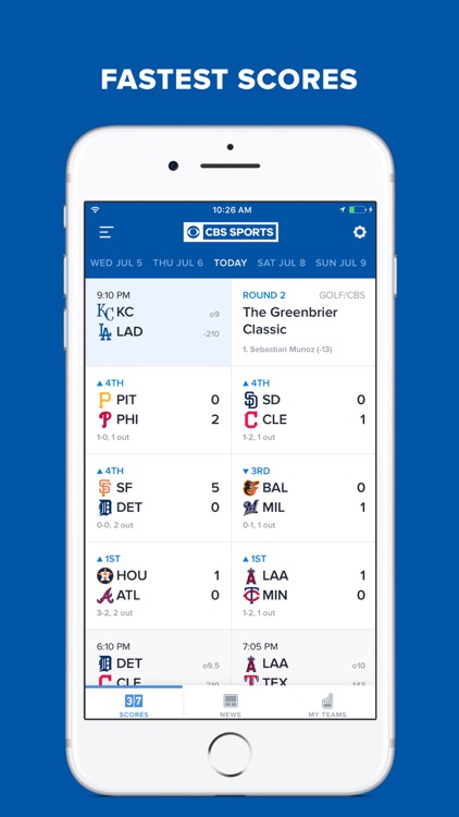 CBS Sports App - Scores, News, Stats & Watch Live screenshot-0