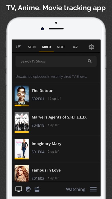 Simkl Lists: TV, Anime, Movies Screenshot on iOS