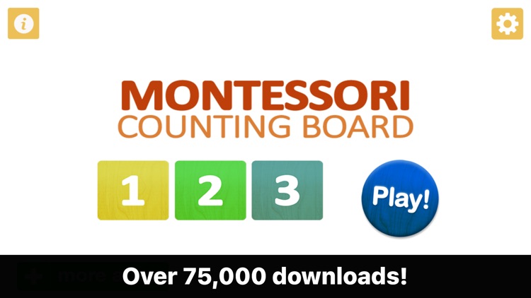 Montessori Counting Board