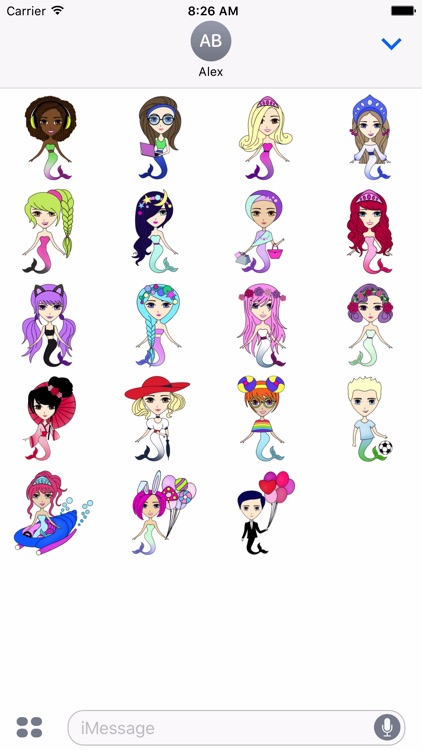 Funny Mermaids Stickers